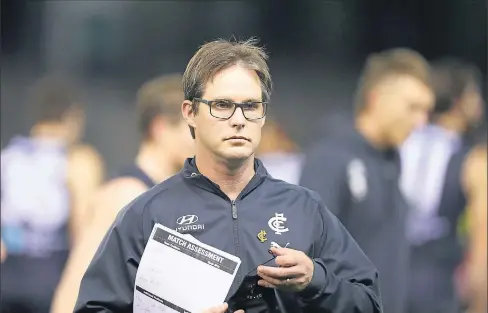  ?? Picture: AAP Image/Scott Barbour ?? A new start: Katandra product David Teague will join Richmond as an assistant coach.