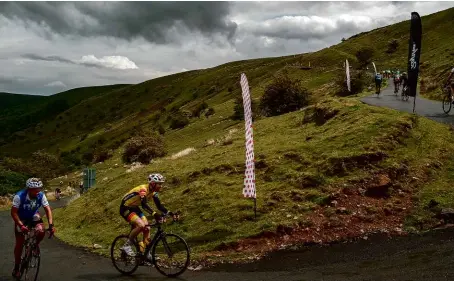  ??  ?? Above: The first of two hairpins on the Devil’s Elbow that mark the apex of the route