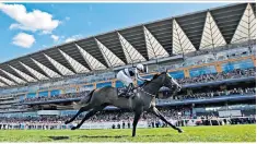  ??  ?? Starring role: Alpha Centauri and Colm O’Donoghue win the Coronation Stakes