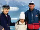  ?? MIGUEL GONZALEZ VIA ASSOCIATED PRESS ?? Margrit and Lucio Gonzalez with their granddaugh­ter, Caylie Gonzalez, in 2019 in Alaska.