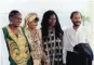  ?? ?? STAR CAST: The late music legend Miriam Makeba, Leleti Khumalo, Whoopi Goldberg and Anant Singh at the World Premier of ‘Sarafina’ at The Cannes Film Festival in 1992