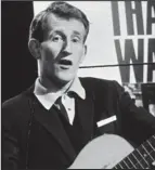  ??  ?? In tune: Lance Percival sings in 1964