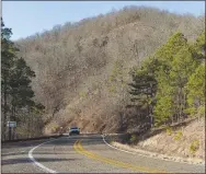  ?? Flip Putthoff/NWA Democrat-Gazette ?? Talimena Scenic Drive in Arkansas is along Arkansas 88. As travelers drive west across the state line, it turns into Oklahoma 1 just beyond Queen Wilhelmena State Park located 14 miles west of Mena.