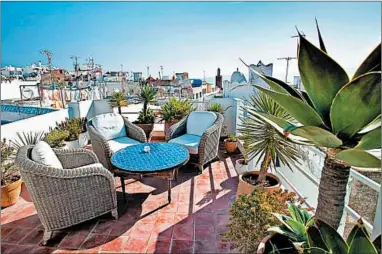  ?? DOMINIC ARIZONA BONUCCELLI/RICK STEVES’ EUROPE PHOTOS ?? User-generated reviews can help you find an authentic, welcoming place — such as this hotel rooftop in Tangier, Morocco.