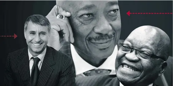  ?? Photos: Gallo Images/vittorioma­ssone.com ?? From left: Former Bain South Africa boss Vittorio Massone. Former SARS commission­er Tom Moyane. Former president Jacob Zuma.