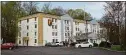  ?? H John Voorhees III / Hearst Conn. Media file photo ?? Danbury’s temporary homeless shelter at the former Super 8 motel on Lake Avenue Extension, in Danbury in April 2021.