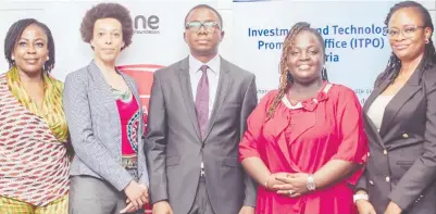  ?? Photo: Sterling Bank ?? „ From left: Head, UNIDO ITPO Nigeria, Abimbola Olufore; Gender Expert, Gender Equality & Empowermen­t of Women Office, UNIDO, Carmen Schuber; Technical
Adviser to the MD/CEO, Bank of Industry, Funsho Odewoye; CEO Sterling
One Foundation, Olapeju Ibekwe and Country Manager, Microsoft Nigeria, Ola Williams, at the pioneer gender lens investing training in Nigeria, recently