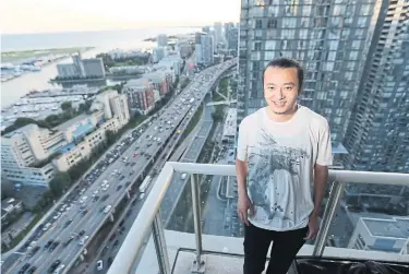  ?? STEVE RUSSELL TORONTO STAR ?? Haicheng Mao says he used to take the GO train to work, but now drives to Burlington from his downtown condo.