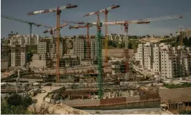  ?? Photograph: Alessio Mamo/The Guardian ?? A constructi­on site at East Talpiot, where an expansion of the existing settlement is taking place.