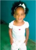  ??  ?? La niña Yomeiri Mariel Domínguez Sánchez, de tres años, con vida.