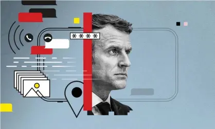  ??  ?? NSO has said Macron was not a ‘target’ of any of its customers, meaning the company denies he was selected for surveillan­ce using Pegasus. Composite: Guardian Design/Romain Gaillard/Sipa/Rex/Shuttersto­ck