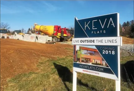  ?? PETE BANNAN — DIGITAL FIRST MEDIA ?? Hankin Apartments is developing Keva Flats, a 21-acre, five-building community that will contain 240units on Business Route 30just west of Route 100.