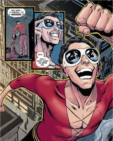  ??  ?? Be careful you don’t stretch yourself too thin, Plastic Man. — Photos: DC Comics