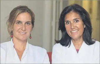  ??  ?? Inés Pérez y Ángeles Valls, nutricioni­stas de Cure4Life Barcelona