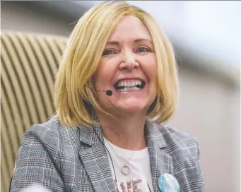  ?? ERROL MCGIHON FILES ?? City councillor Diane Deans smiles at her annual breakfast celebratio­n in recognitio­n of Internatio­nal Women’s Day on March 5. It was Deans’ first public appearance since taking a medical leave of absence last fall after her diagnosis of ovarian cancer.