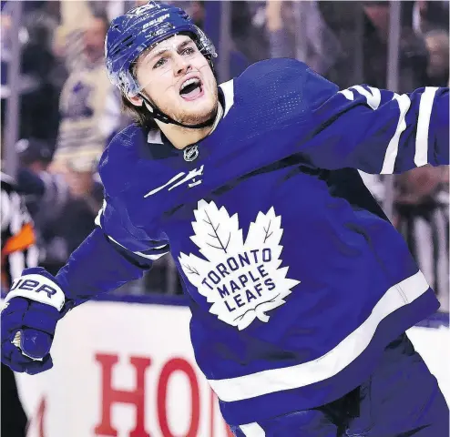  ?? FRANK GUNN / THE CANADIAN PRESS FILES ?? The current contract impasse between the Toronto Maple Leafs and forward William Nylander is merely a sign of things to come with Auston Matthews and Mitch Marner only a year away from needing new deals of their own.