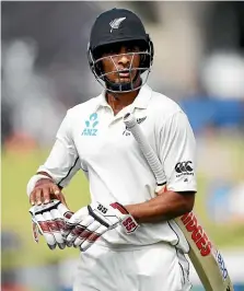  ??  ?? Jeet Raval had faced the first ball for 16 innings in a row until the second innings of the second test against England.