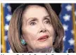  ??  ?? Nancy Pelosi, Grande Dame der Partei im Repräsenta­ntenhaus