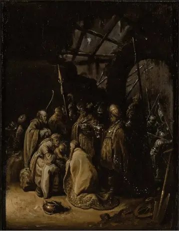  ?? VIA SOTHEBY’S VIA THE NEW YORK TIMES ?? An undated image provided via Sotheby’s, the 17th century painting “The Adoration of the Kings.” The meteoric escalation in value of “The Adoration of the Kings” after being listed as by Rembrandt himself is striking evidence of just how much authentici­ty (who is said to have made a work) matters more than aesthetics (what it looks like) when it comes to predicting what a painting might be worth.