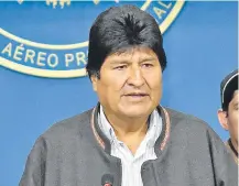  ??  ?? El expresiden­te boliviano Evo Morales, asilado en México, podría ser juzgado por crímenes de lesa humanidad. (EFE)