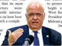  ??  ?? Saeb Erekat