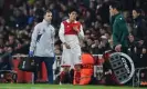  ?? Photograph: Justin Setterfiel­d/ Getty Images ?? Takehiro Tomiyasu came off injured against FC Zürich in the Europa League on Thursday.