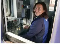  ??  ?? Jolene Miller took a break from being a train driver to return to volunteer as a paramedic
