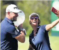  ??  ?? SELFIE ASSURED Westwood and Storey celebrate big win