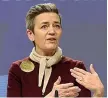  ?? Margrethe Vestager ?? Commissari­a