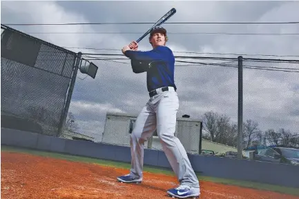  ?? STAFF PHOTO BY DOUG STRICKLAND ?? Chattanoog­a Christian junior John Rhodes, who has committed to Kentucky’s baseball program, batted. 471 as a sophomore on his way to district MVP and all-state honors.