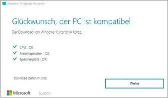  ??  ?? Die Anforderun­gen an die Computerha­rdware sind bei Windows 10 nur minimal höher als bei Windows 7, deshalb läuft das aktuelle Betriebssy­stem meist auch auf älteren Rechnern.