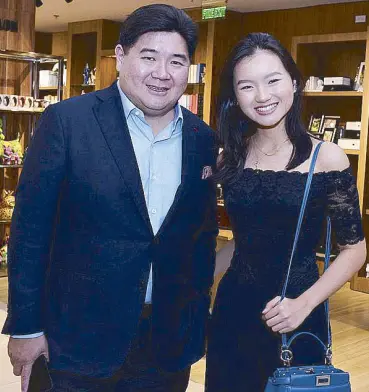  ??  ?? Green wanderers: SSI Group president Anton Huang and daughter Nikki Huang, who conceived of the Green Wanderer Travel Fair at Central Square, BGC, from Aug. 11-13.