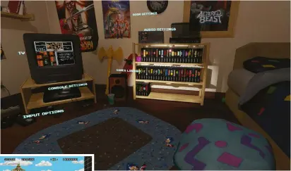  ??  ?? [PS4] Most of the action in Sega Mega Drive Classics takes place in this virtual bedroom.