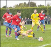  ??  ?? Hinckley AFC enjoyed a 12-0 win at the weekend. Picture: Matt Buchan/Alpha Sports Imaging