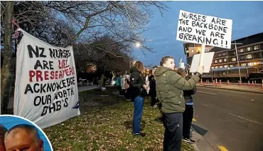  ?? MAIN PHOTO: GEORGE HEARD/STUFF ?? While Christchur­ch nursing couple Gina and Paul earn top dollar in the United States, their former colleagues in New Zealand are involved in industrial action for a better pay deal.