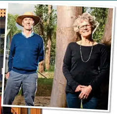  ??  ?? GOING SWIMMINGLY: Tony Cowling and Anne Wheldon, project directors of the hydro scheme which powers the Thames Lido, left