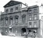  ??  ?? A later view of the old Assembly Rooms, above, in 1939 when it was pressed into service as a wartime Armed Forces recruitmen­t office.