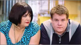  ??  ?? MATCH: Ruth Jones and James Corden as on-off couple Nessa and Smithy