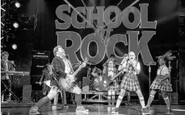  ?? COURTESY OF DR. PHILLIPS CENTER FOR THE PERFORMING ARTS ?? “School of Rock,” a stage musical based on the 2003 Jack Black movie of the same name, opens Tuesday at the Dr. Phillips Center in downtown Orlando.