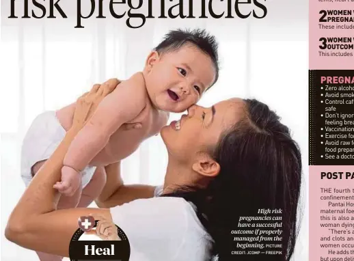  ?? PICTURE CREDIT: JCOMP — FREEPIK ?? High risk pregnancie­s can have a successful outcome if properly managed from the beginning.