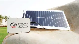  ??  ?? Sadeem’s sensors can be installed anywhere, as they feature solar-powered batteries and their own transceive­rs. (Photo courtesy: KAUST)