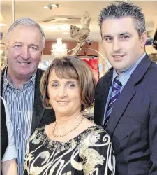  ??  ?? Marian O’Gorman with her husband Michael and their son Greg