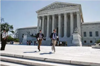  ?? Associated Press file ?? Democratic appointees to the Supreme Court have not constitute­d a majority since 1969. The presidenti­al election will go a long way toward determinin­g the outlook of the ninth justice.