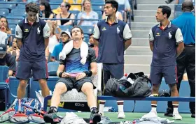  ??  ?? Weary: Andy Murray during his ill-tempered match with Fernando Verdasco