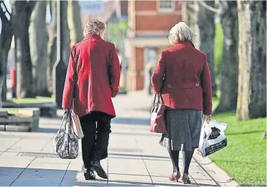  ??  ?? While the average income of all UK pensioners has increased from £258 a week in 2005-06 to £296 in 2015-16, there is a wide disparity with older pensioners typically having lower incomes than younger ones