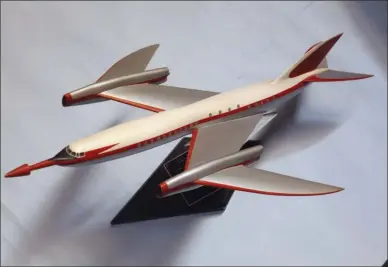  ?? MIDLAND AIR MUSEUM/COLL. TONY BUTTLER ?? Le projet de supersoniq­ue d’Armstrong Whitworth avec son aile en M.