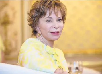  ?? FRANCISCO SECO/AP 2017 ?? Author Isabel Allende recently published “Violeta,” a novel that begins and ends with an epidemic.