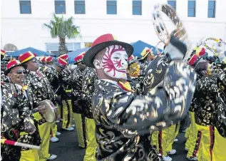  ??  ?? AND THE BAND PLAYED ON: Minstrels celebrate a centuries-old tradition during events of previous years. The City of Cape Town has demanded audited statements from minstrel groups