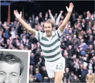  ??  ?? The star enjoyed great success at Celtic