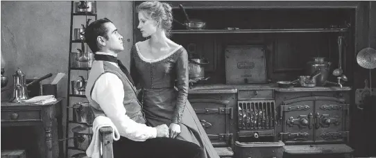  ??   EGOR KIRPICHEV/PACIFIC NORTHWEST PICTURES/THE CANADIAN PRESS ?? Colin Farrell and Jessica Chastain star in Miss Julie, directed by Liv Ullmann.